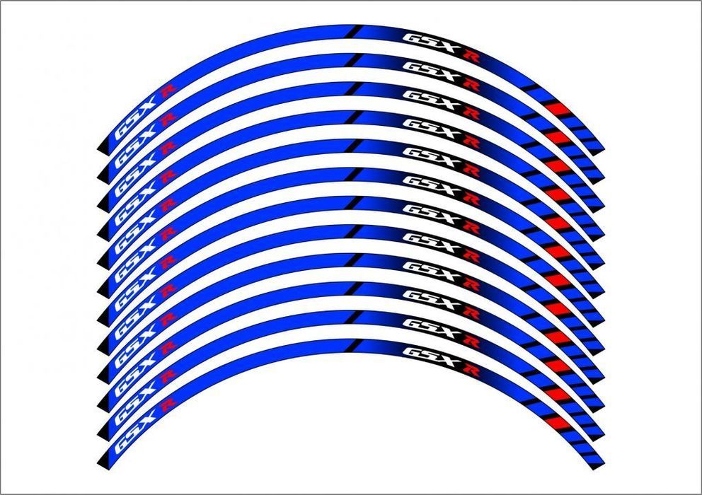 fitas suzuki gsx-r autocolantes para jantes roda aro 17