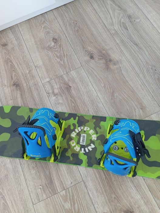 Dziecięca deska snowboardowa nitro 86 wiązania snowboard 90 Burton