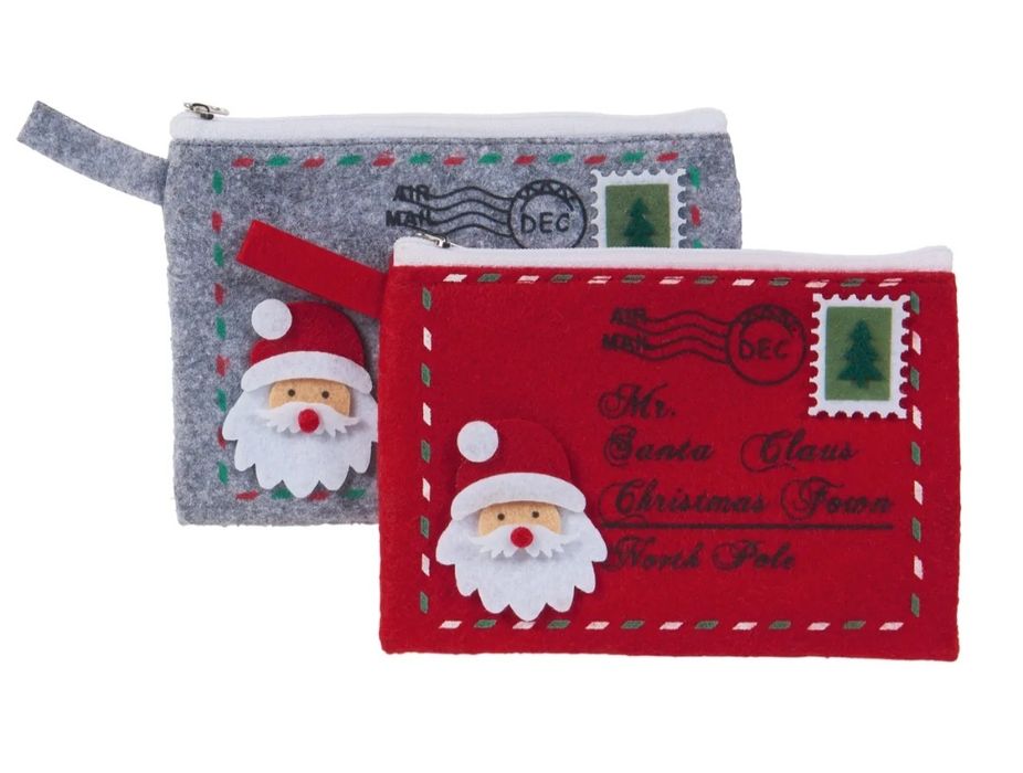 Кошик новорічний з фетру сані конверти для санти декор