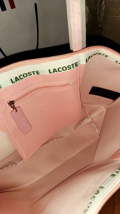 Bolsa Lacoste + etiquetas + saco de embrulho