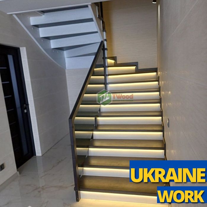 Сходи під ключ | Деревʼяні сходи будь якої складності | TWood