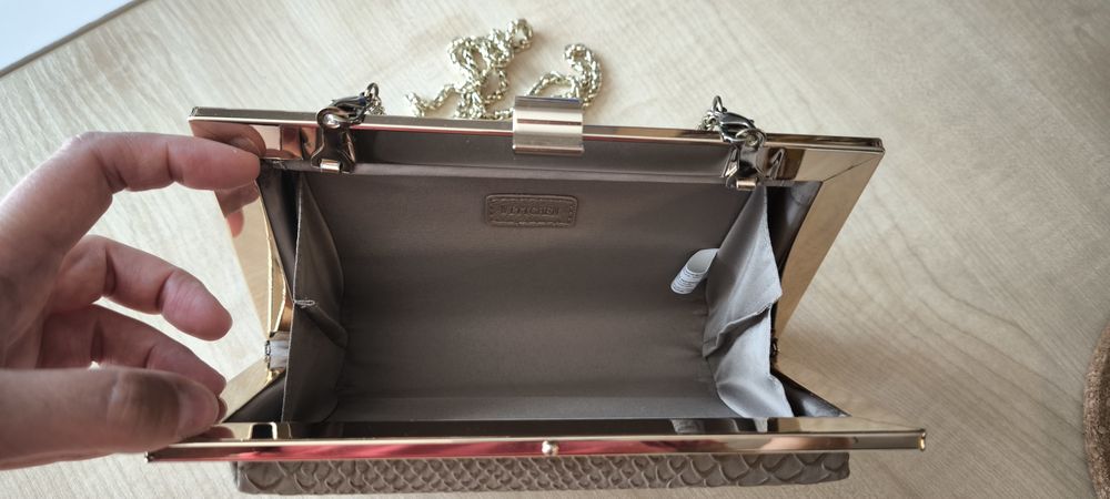 Torebka mała kopertówka Wittchen elegancka nowa oryginalna zlota