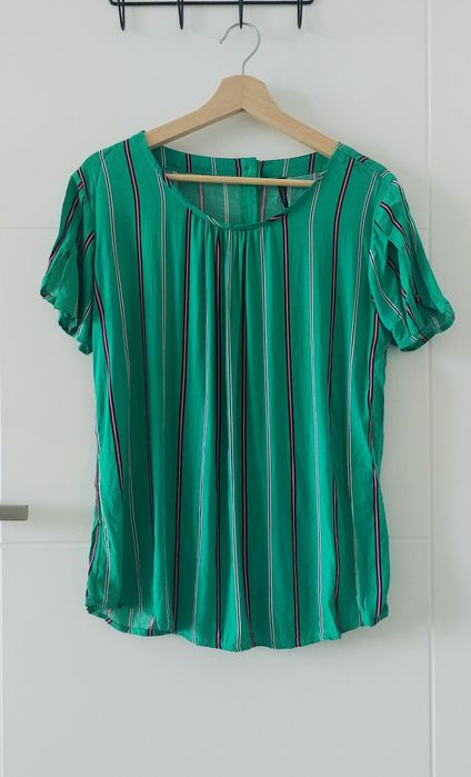 Zielona bluzka na lato 100% wiskozy