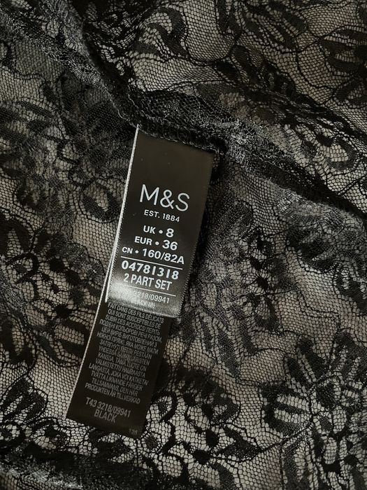 Кружевная блуза с бантом Marks&Spencer
