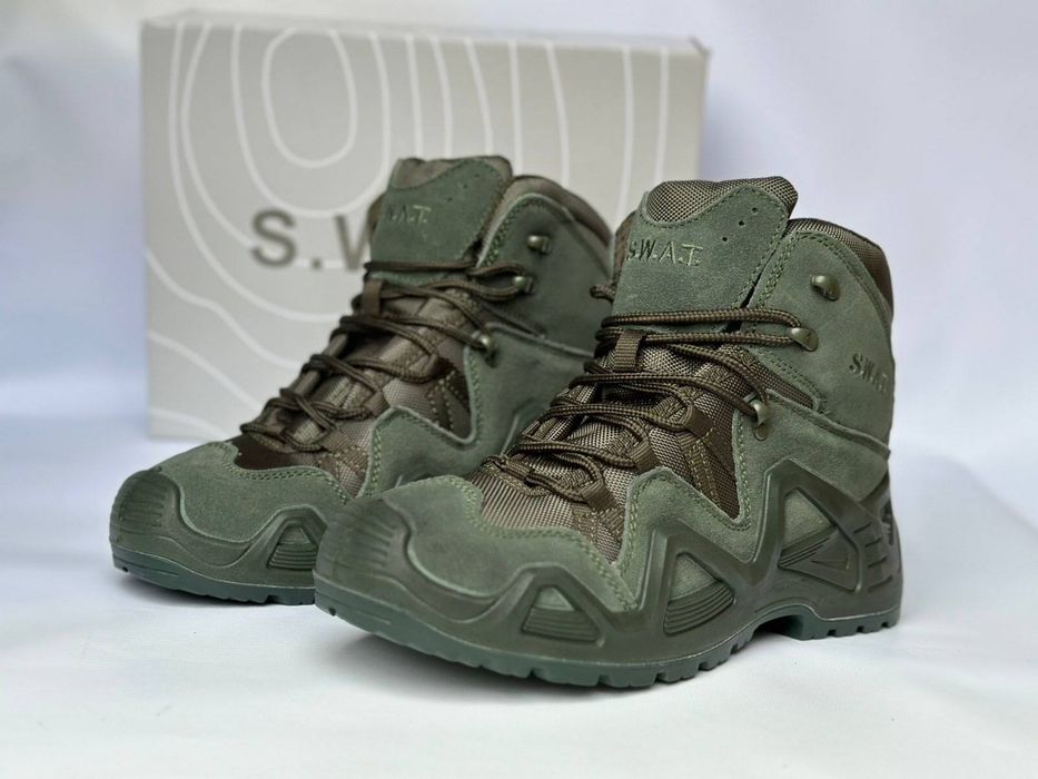 Ботинки S.W.A.T. олива нубук Cordura Gore-Tex тактические 40–46