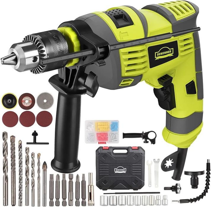 Wiertarka udarowa elektryczna 710 W 13mm Akcesoria