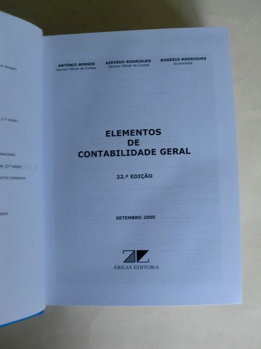 Elementos de Contabilidade Geral
de António Borges