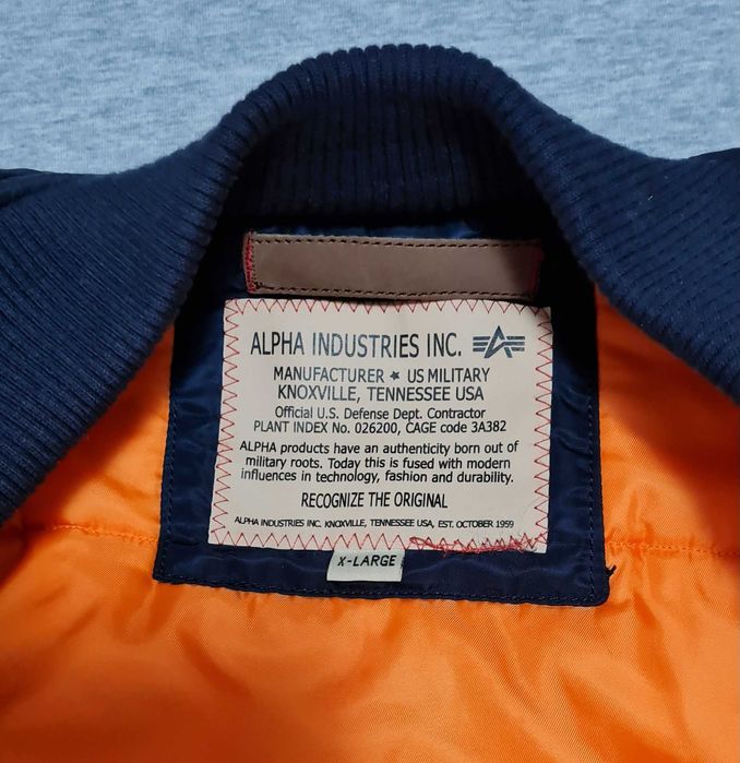 Blusão Aviador original MA-1 Alpha Industries