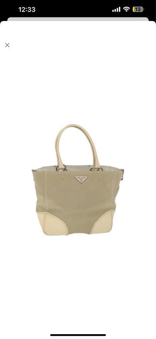 Сумка жіноча PRADA Оригінал бежевий колір
