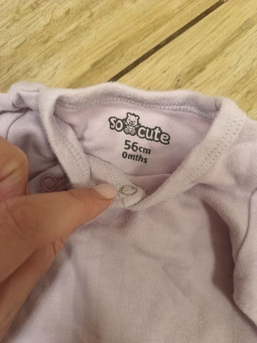 Zestaw  dla niemowlaka noworodka 56cm 3 kopertowe bluzki spodnie