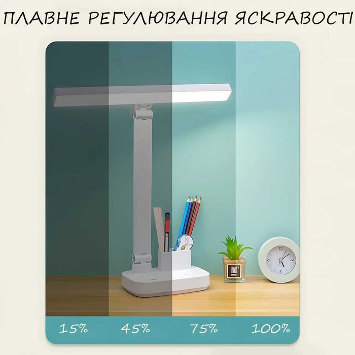 Лампа-трансформер со съемным аккумулятором 18650, поворотом 180°