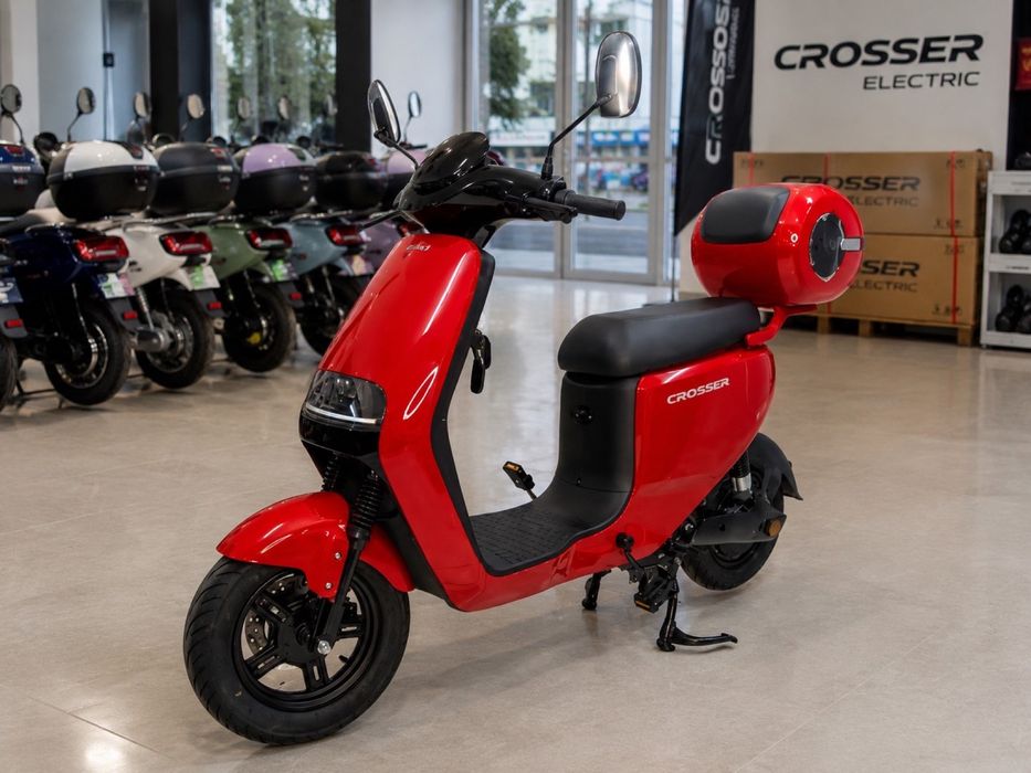 Яскравий Crosser CR9 Червоний 1200W 24Ah | До 70 км Ходу