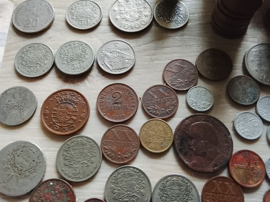 Lote de moedas antigas