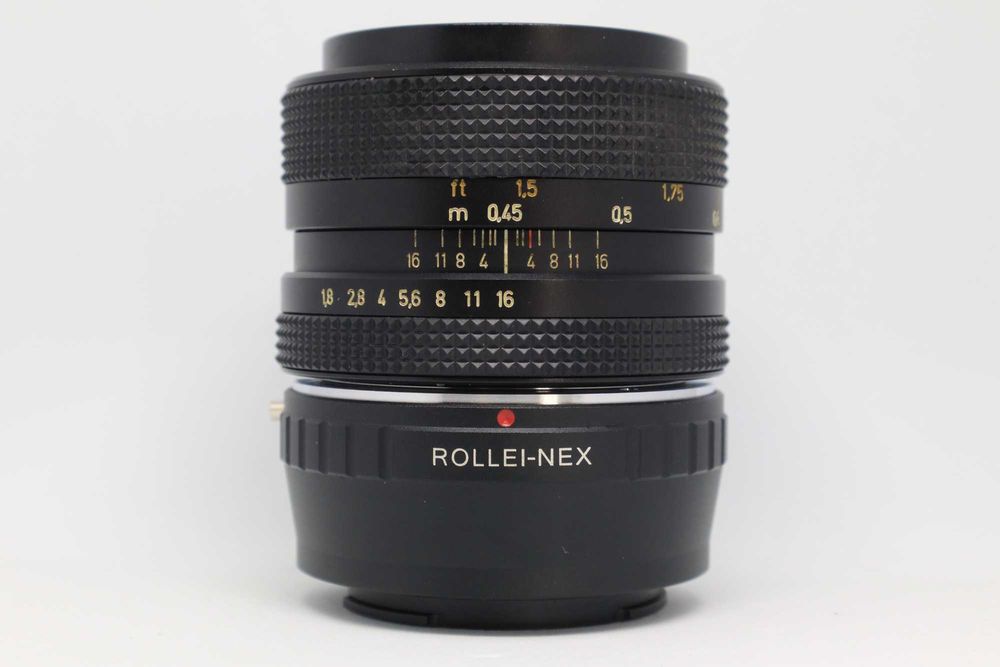 Zeiss Planar 50mm 1.8 (Rollei) + adaptador SONY E / NEX