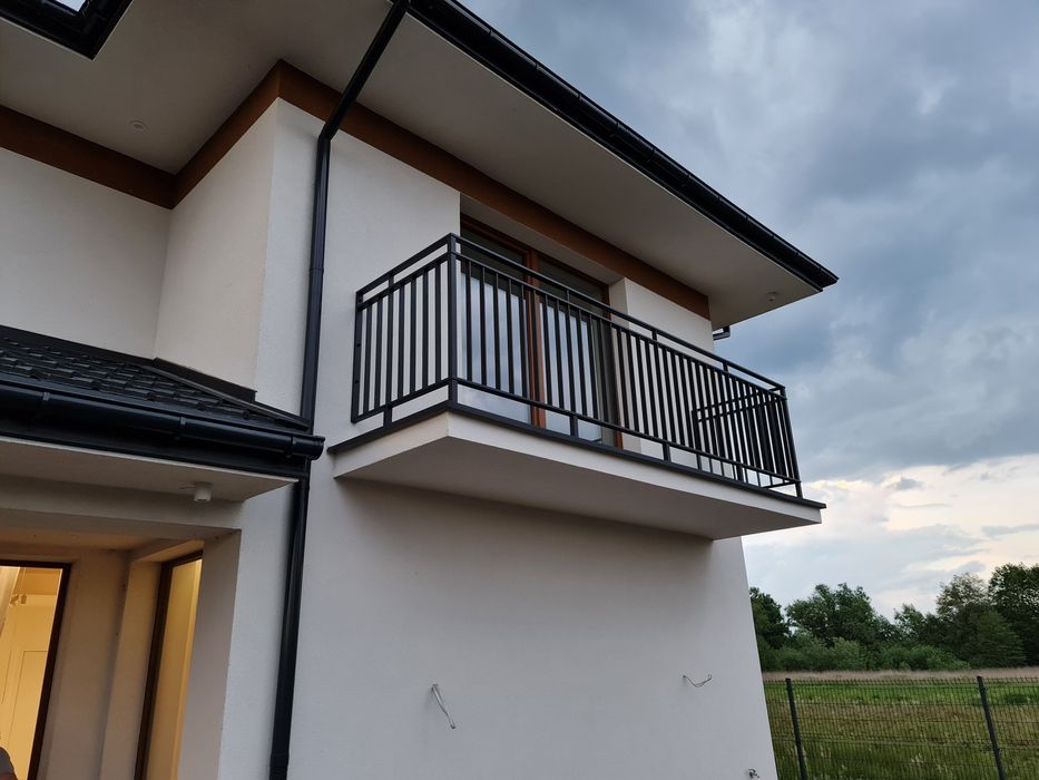 balkon balkony taras szklany metalowy