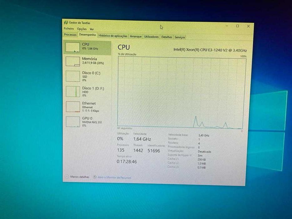 HP Z220 (xeon E3-1240, 12gb de ram, ssd 120gb + hdd 500gb)