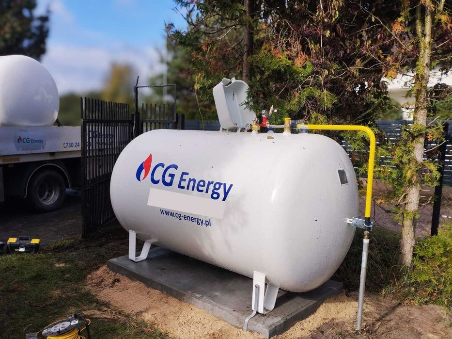 Zbiornik na gaz propan 2700, 4850, 6400 montaż, płynny gaz