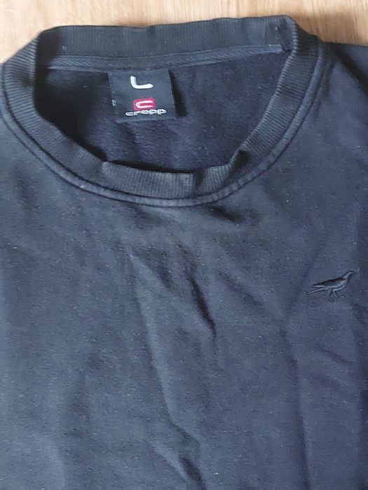 Czarna bluza bez kaptura Cropp L