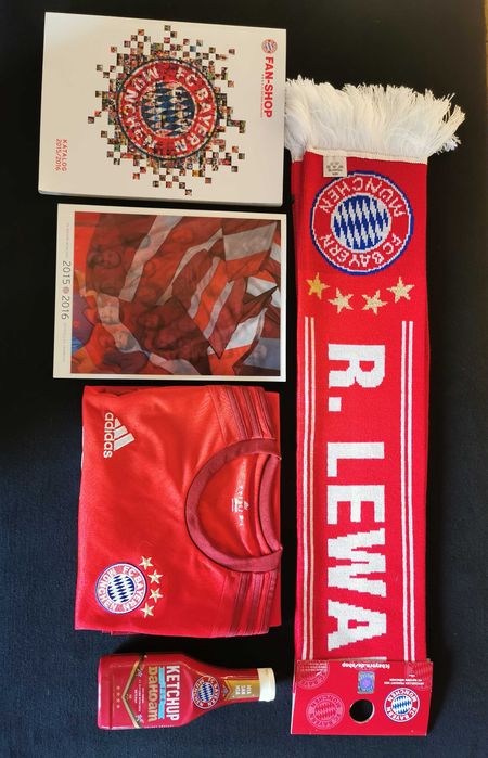 Bayern Monachium Lewandowski KOSZULKA + SZALIK 2015/2016 Dla pasjonata