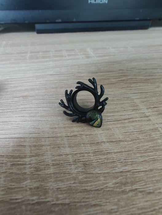 Czarne tunele z labradorytem 12mm