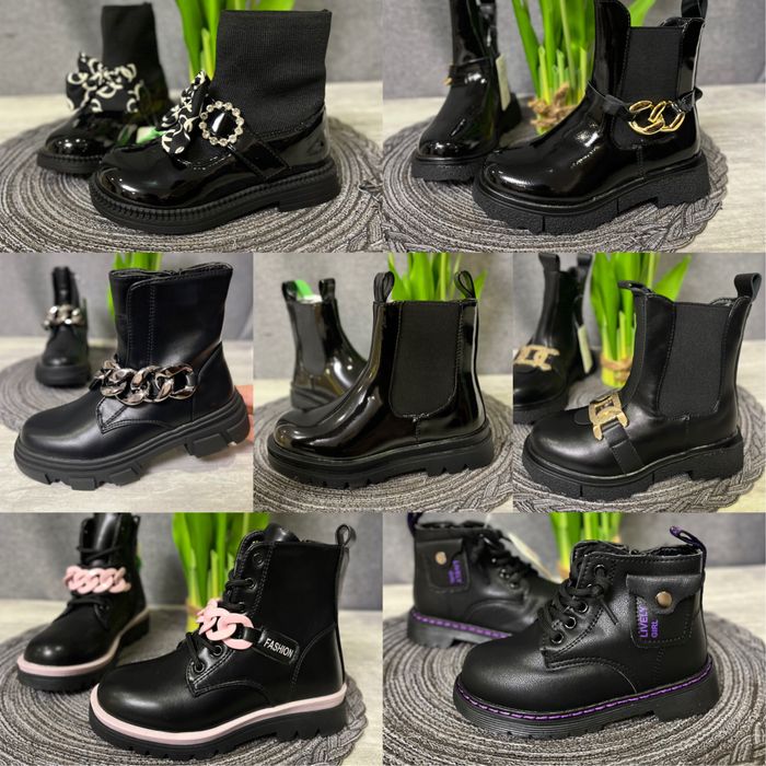 Демісезонні черевики для дівчинки чобітки, демі челсі для дівчаток