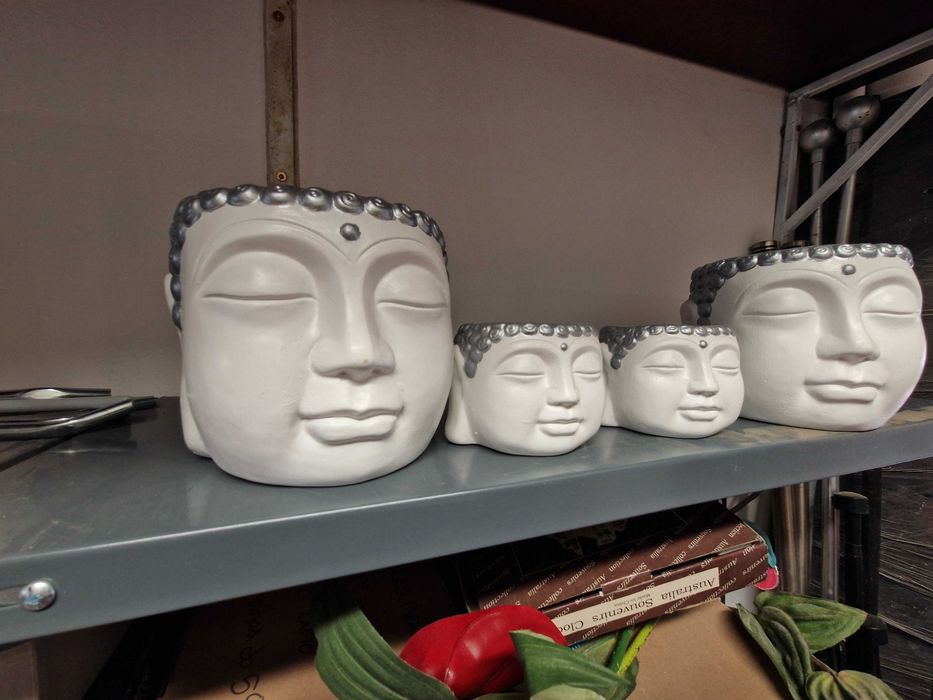 Decoração Budas pintados mão