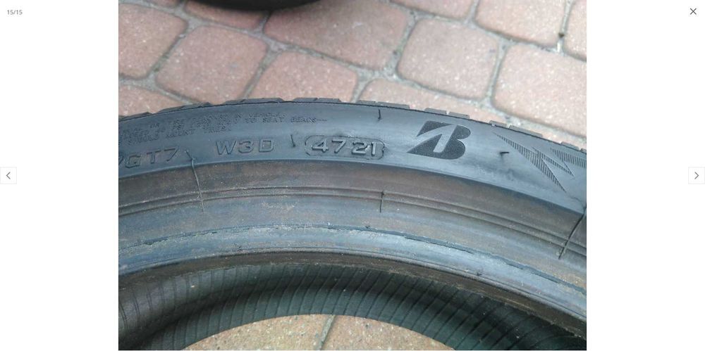 4x opony Bridgestone Blizzak LM005 225/40 R18 5,8-6,5mm