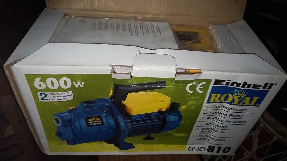 Bomba de Água Einhell Royal GP-JET 810 (600W) – Na Caixa Original