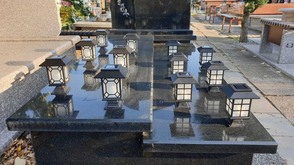 Znicz solarny wkład LED - duży LEDOWY SOLARNY