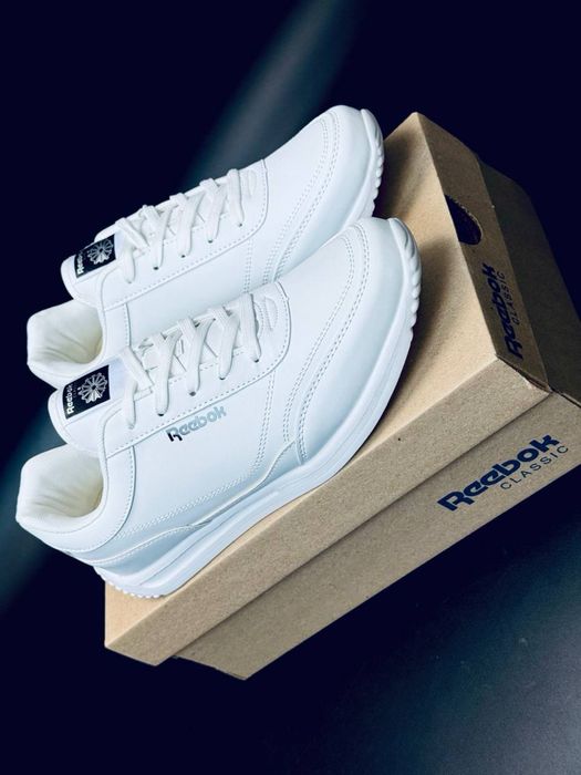 Reebok мужские кроссовки белые кожаные кросовки рибок