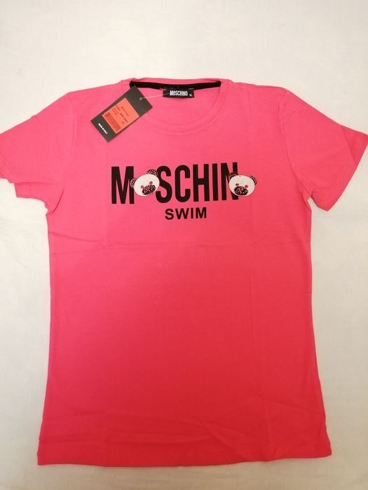 NOWA damska koszulka Love Moschino t-shirt miś XL