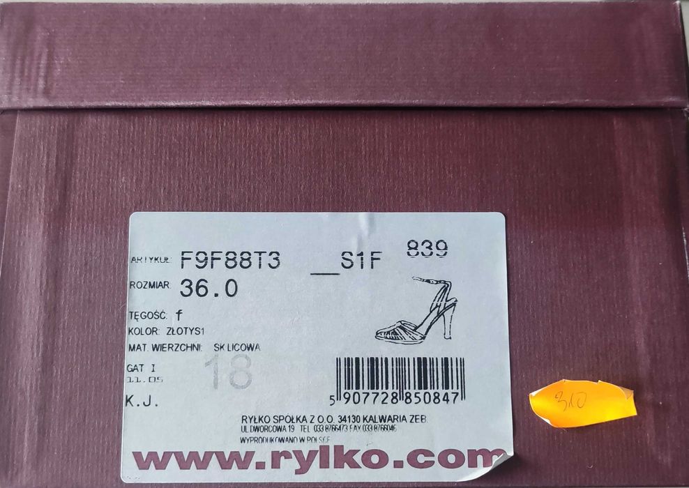 Sandałki na szpilce Estima