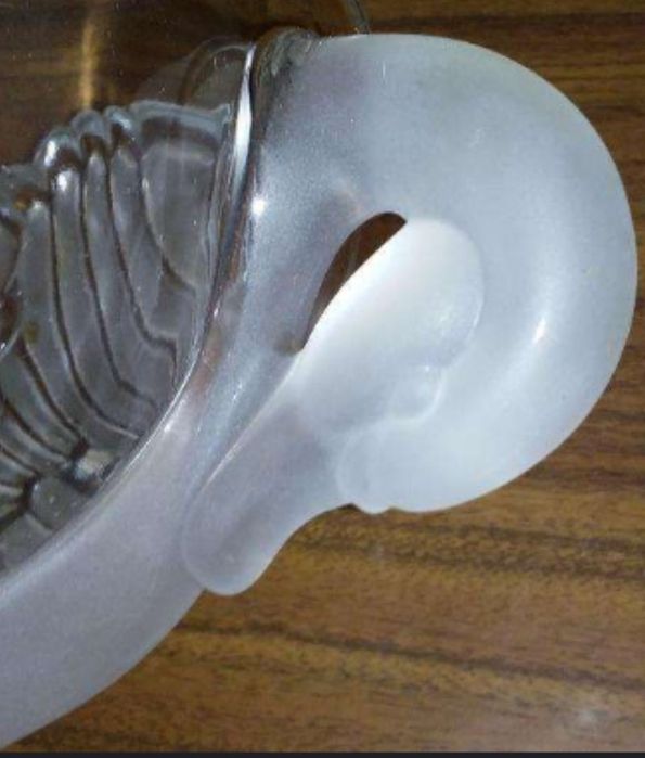 Béla maravilhosa linda fruteira em Cristal  e vidro  como nova