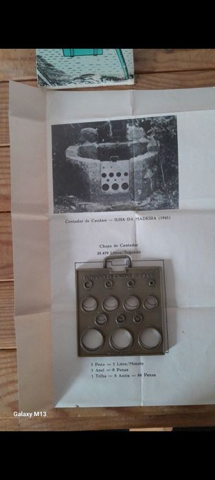 Medalha em bronze medidor de caudais