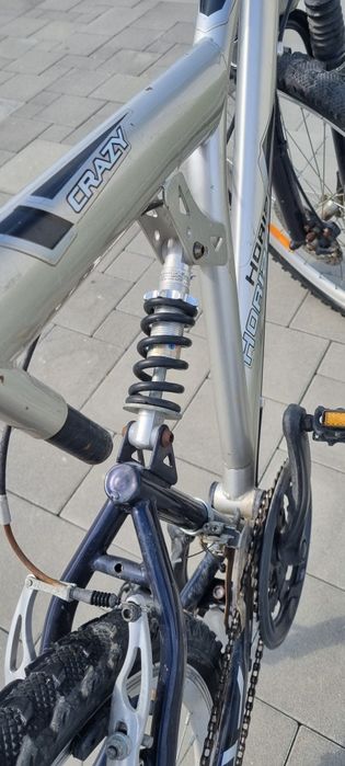 Rower Horizon crazy 26" srebrny z amortyzatorem
