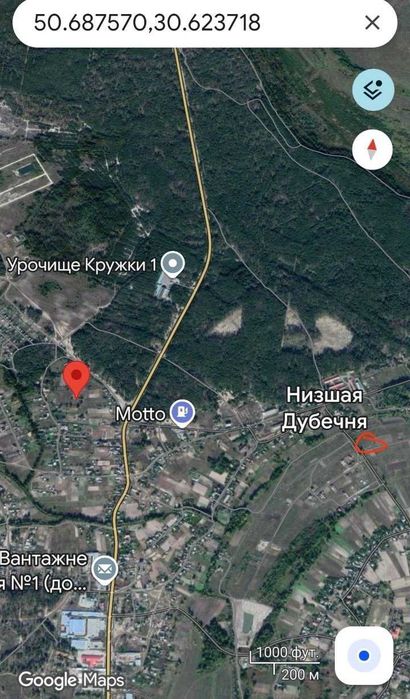 ПРОДАЖ ділянки 10 сот під будівництво с Н.Дубечня, 28км від м Г.Дніпра