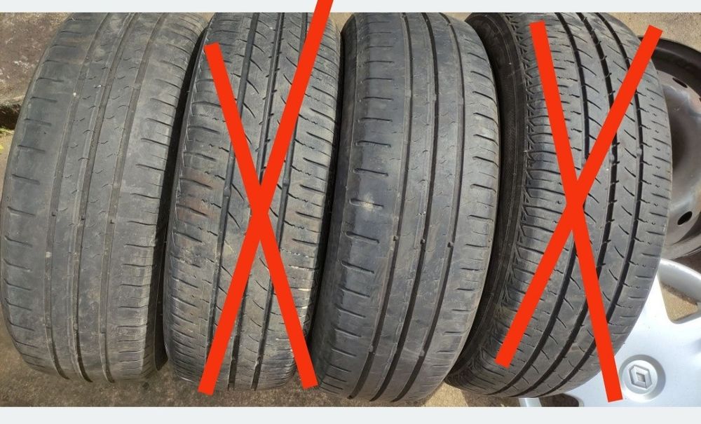 4 Jantes 14"  + 4 tampõe + 2 pneus + 16 Pernes