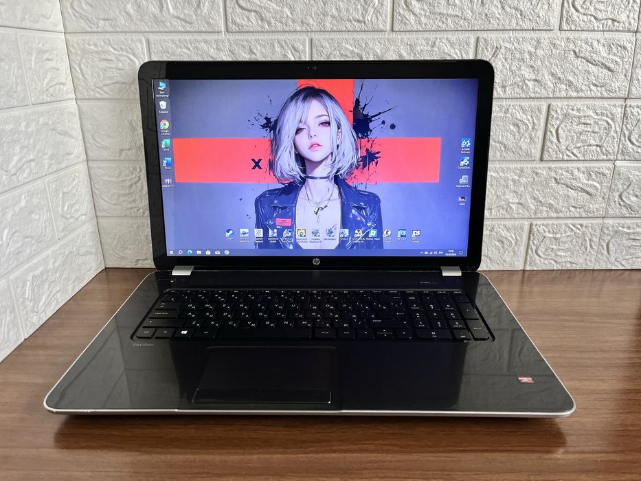 НР с большим экраном 17” / AMD 4 ядра + SSD + игры + комплект