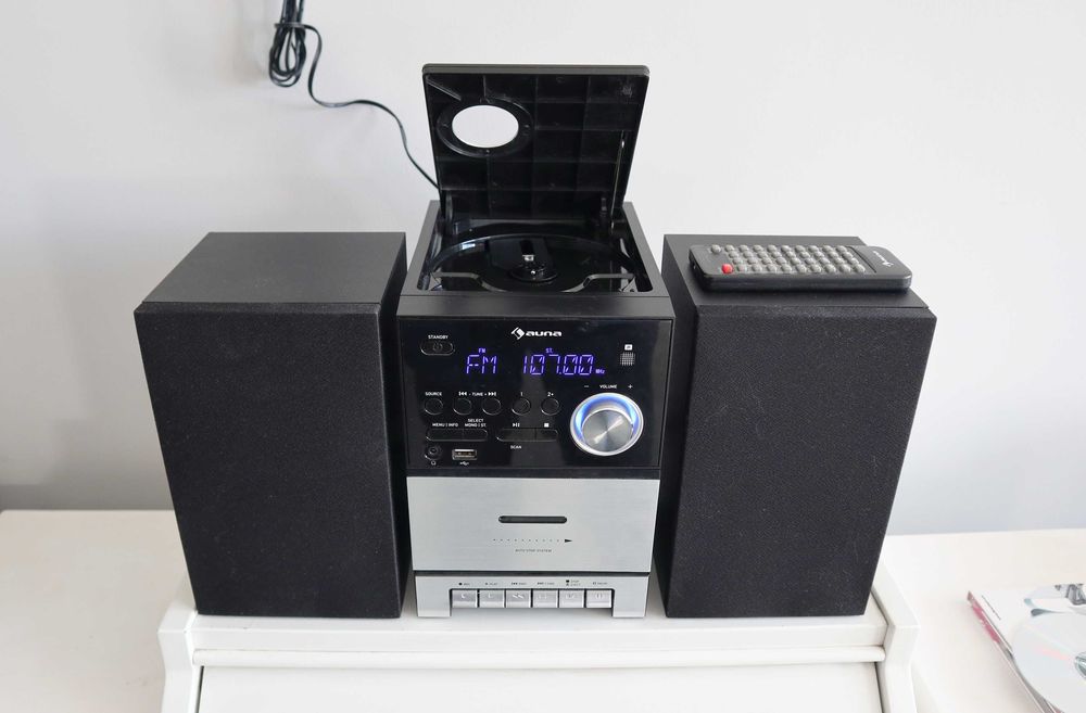 Новый Музыкальный центр Auna MC-40 DAB, FM/DAB+, Bluetooth, CD, USB, пульт