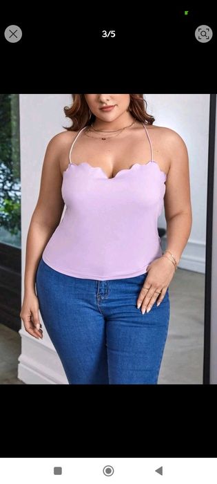 Top lilás renda nas costas NOVO tamanho 46
