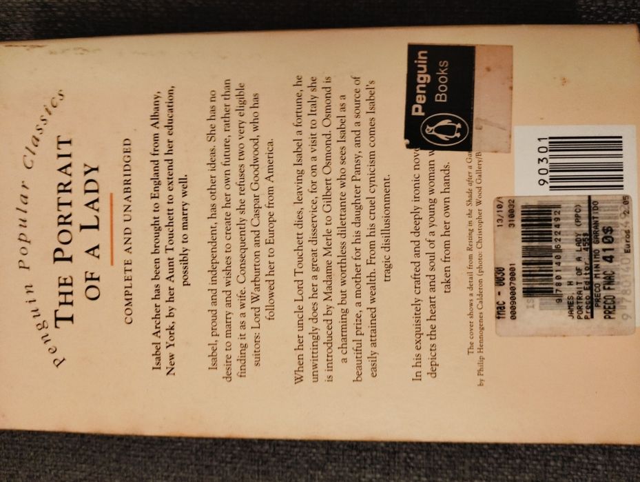 "The Portrait of a Lady" Henry James