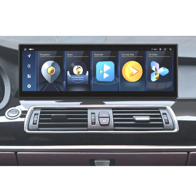 RÁDIO GPS ANDROID 14 BMW SÉRIE 5 F07 CIC 15" 8GB+128GB