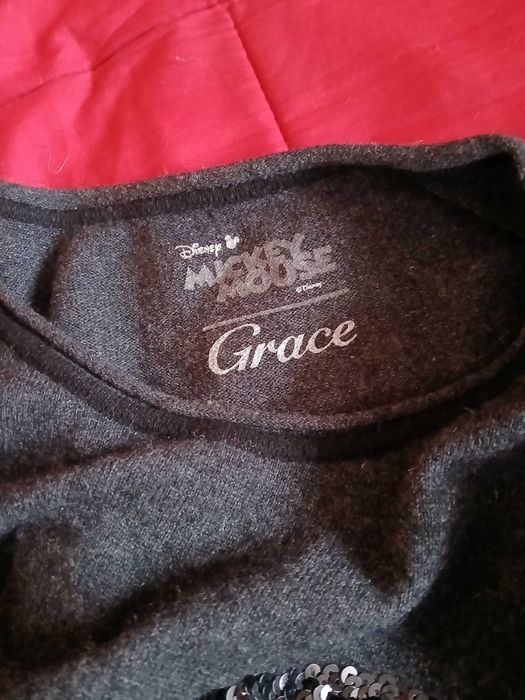 Disney Mickey Mouse Ciepły Sweter r,S  80%merino+20%kashmere