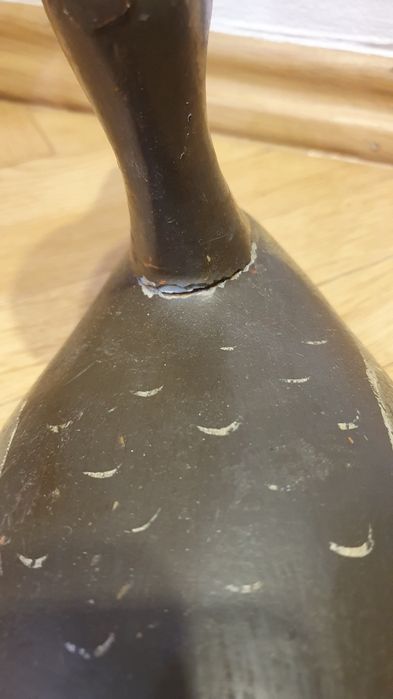 Stara drewniana kaczka wabiąca – Bałwanek myśliwski, Vintage, Antyk