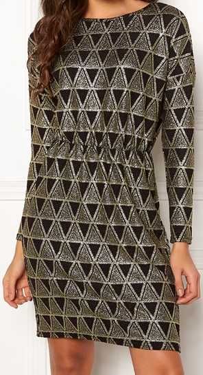 Sukienka czarno-złota - rozmiar S/M