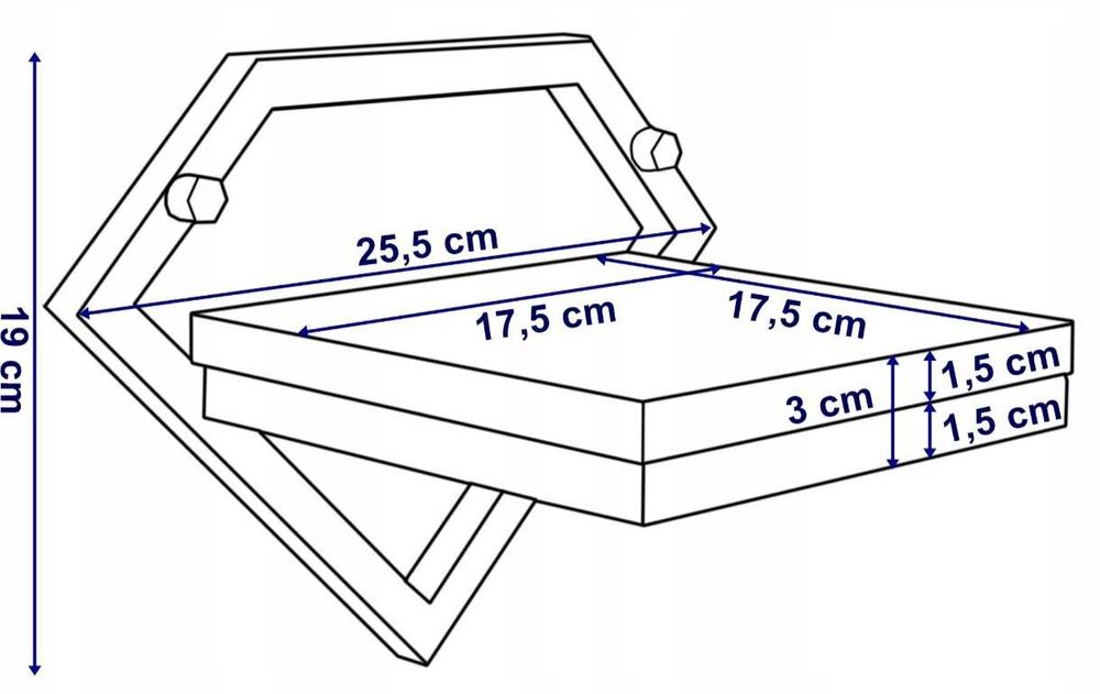 Metalowy Wiszący Ścienny Kwietnik Rustykalny Loftowy pod Dąb