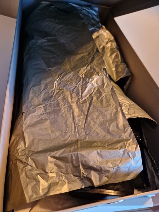 Botas salto em pele genuína