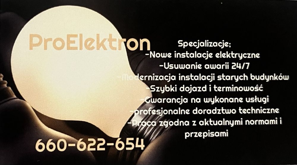 Instalatorstwo elektryczne/ uslugi elektryczne od A do Z