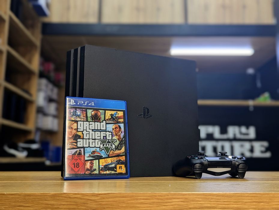 PlayStation 4 Pro 1ТБ + Гра GTA V (ГАРАНТІЯ 12 МІСЯЦІВ)