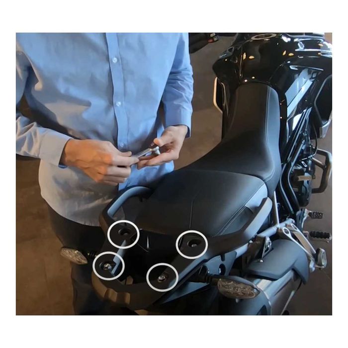Grelha Traseira para Triumph Tiger 900 / 850 Sport - Base Aço Inox 304